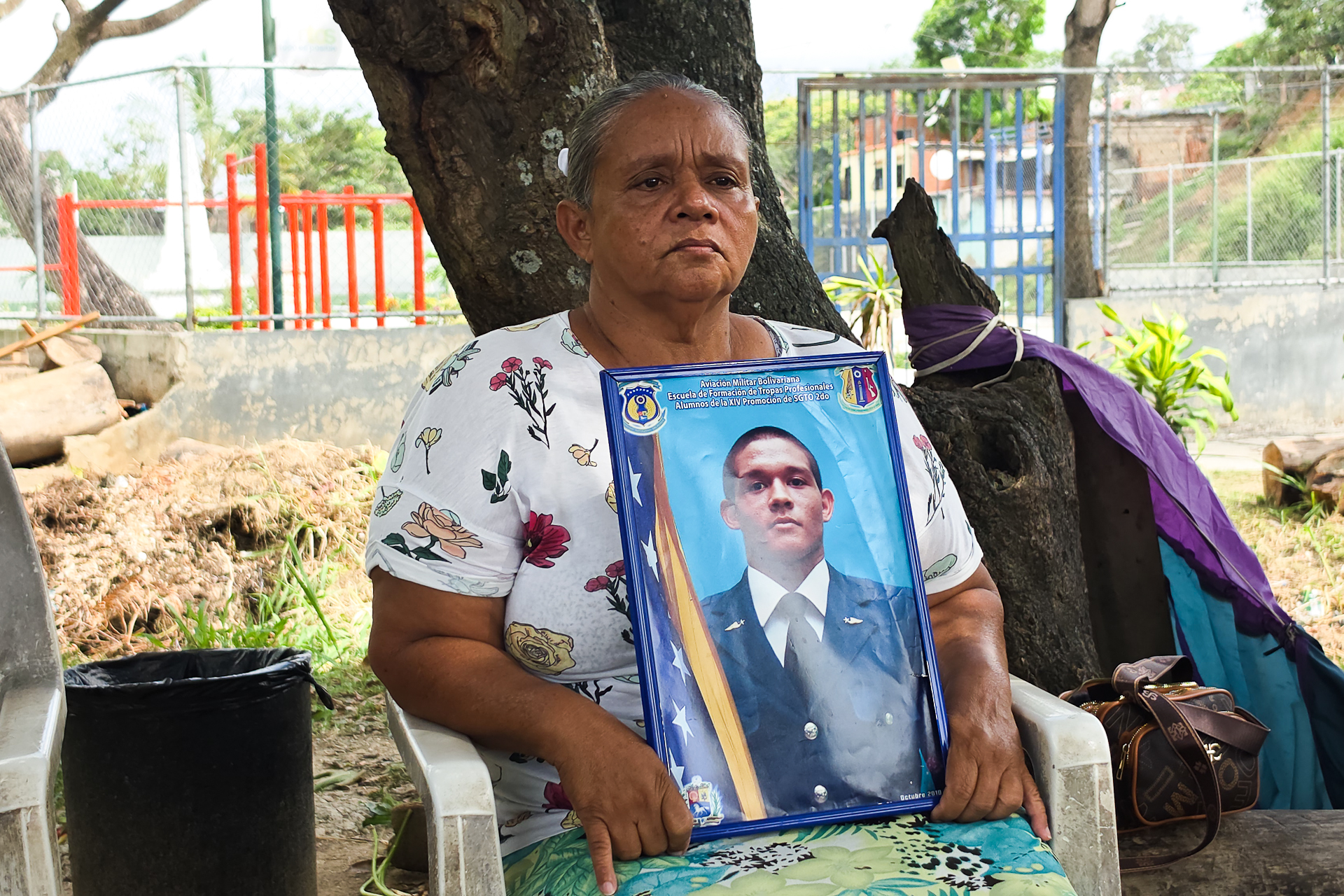 Carmen Hurtado es madre de Ángel Orlando Perdomo Hurtado, sargento mayor de tercera, detenido por el caso Gedeón | El Nacional/Ezequiel Carías