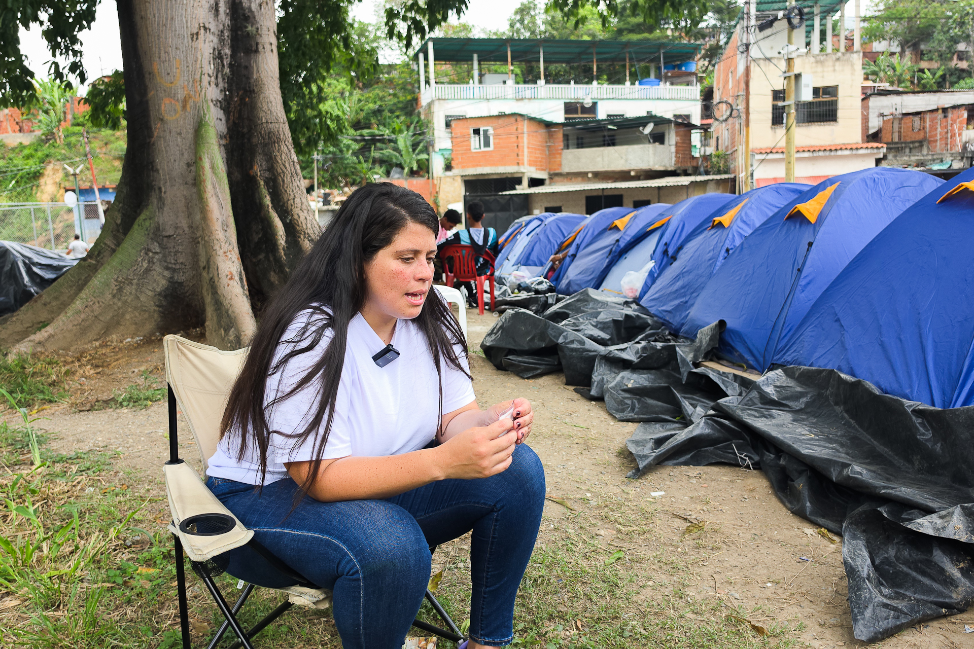 La imagen del campamento de El Rodeo I no debe repetirse, según Andreína Baduel | El Nacional/Ezequiel Carías