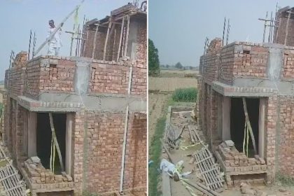 VIDEO: La terrible caída de un hombre en una obra en Pakistán