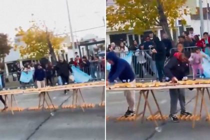 Argentinos 'se comen' un intento de récord Guinness (VIDEO)