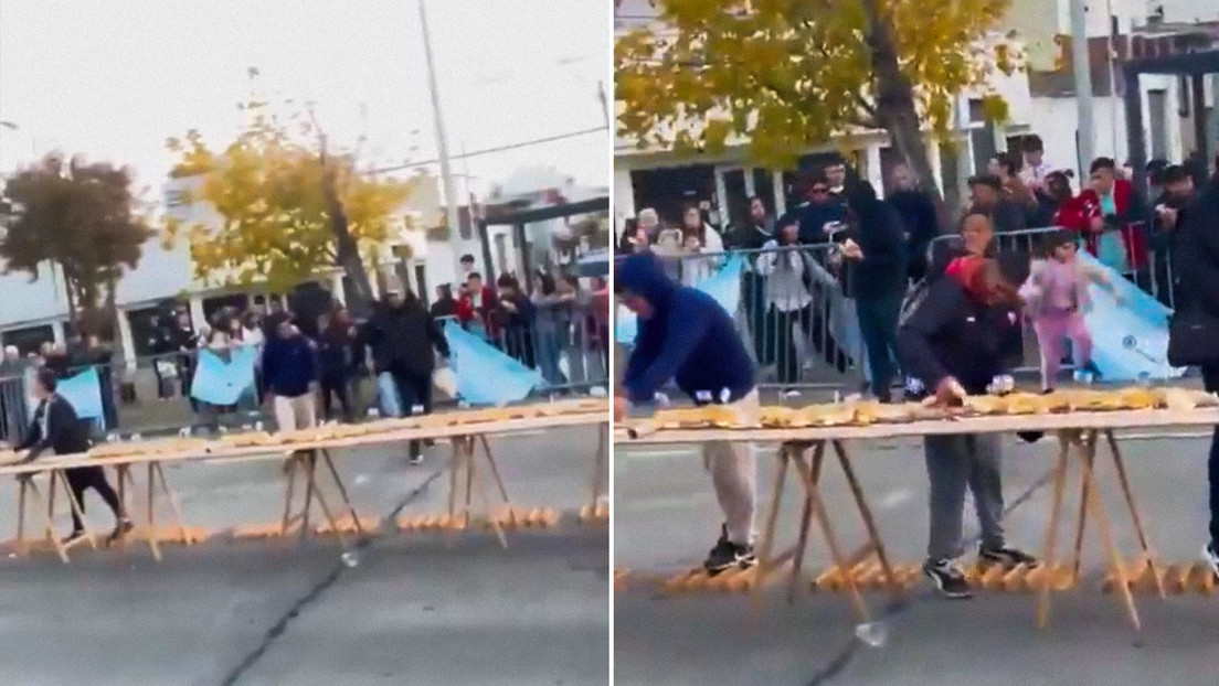 Argentinos 'se comen' un intento de récord Guinness (VIDEO)
