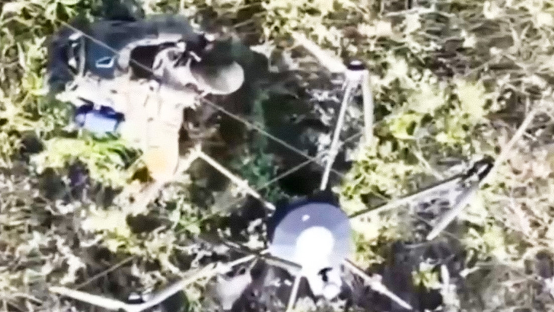 Así un combatiente ruso intercepta en condiciones extremas un dron ucraniano Vampir (VIDEO)