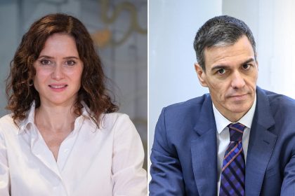VIDEO: Así fue el frío saludo entre Ayuso y Sánchez en la recepción del papa León XIV en Madrid