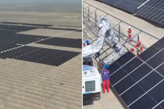 VIDEO: Así es cómo China utiliza robots para transformar un desierto en una "enorme" fuente de energía
