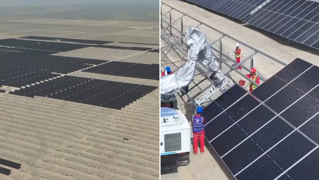 VIDEO: Así es cómo China utiliza robots para transformar un desierto en una "enorme" fuente de energía