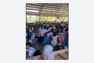 VIDEO: Cientos de escolares entran en pánico durante el terremoto en Filipinas