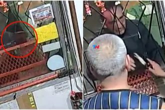 VIDEO: Lanzan una billetera y un celular por una ventana para evitar un robo y logran recuperarlos