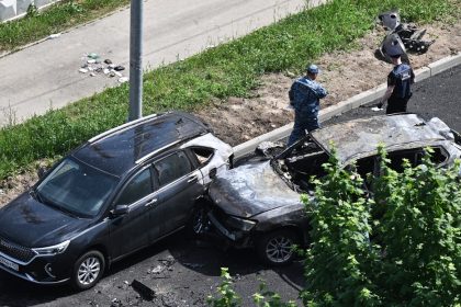 Detonan un coche en la provincia de Moscú