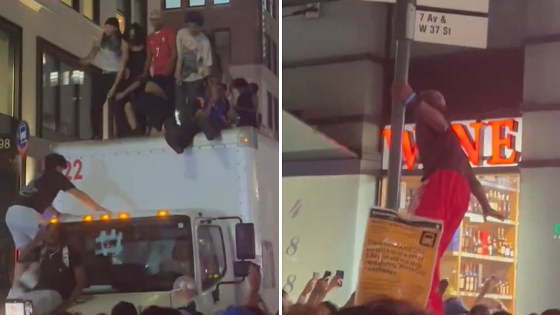 Daños y detenciones: aficionados al baloncesto protagonizan disturbios en Nueva York (VIDEOS)