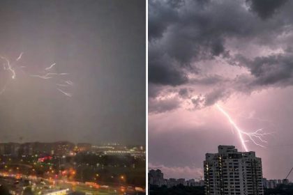 Truenos y relámpagos azotan Moscú durante fuerte tormenta eléctrica (VIDEOS)