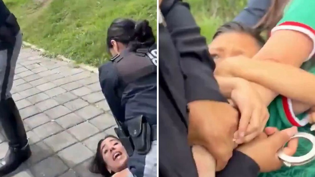 Policías someten violentamente a una madre y maltratan a sus hijos pequeños (VIDEO)
