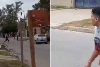 FUERTE VIDEO: Conflicto vecinal termina en un tiroteo e intenso operativo policial
