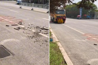 Tecnología que deja boquiabierto: máquina china limpia basura callejera EN SEGUNDOS (VIDEO)