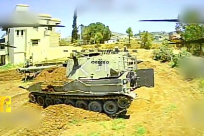 VIDEO: Hezbolá impacta un obús de Israel
