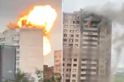 FUERTES VIDEOS: Drones ucranianos impactan en viviendas y objetivos civiles de Moscú y alrededores