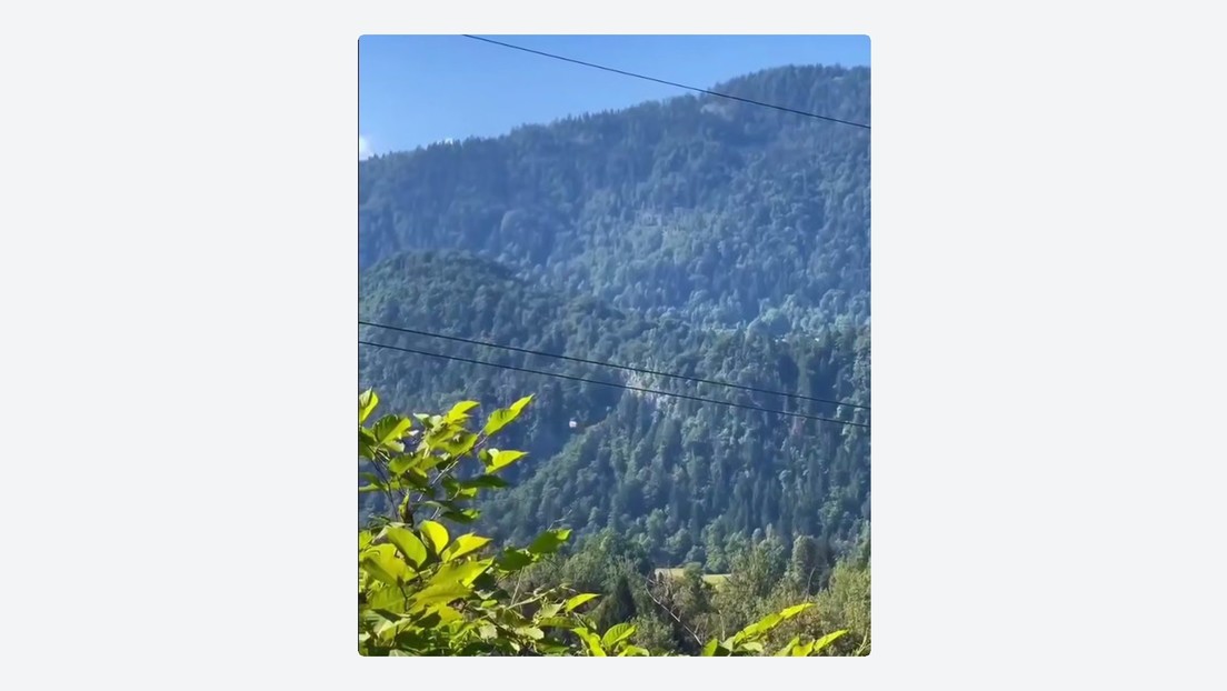 VIDEO: Vuelo mortal en parapente para abandonar Ucrania en medio de la movilización forzosa
