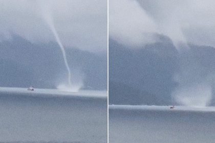 VIDEO: impresionantes tomas de una tromba marina