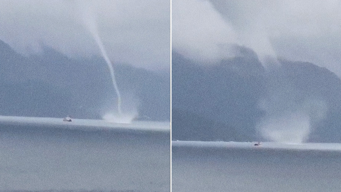 VIDEO: impresionantes tomas de una tromba marina