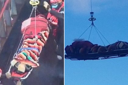 Evacuado en helicóptero a 300 km de la costa: el increíble rescate que se vivió en Argentina (VIDEO)