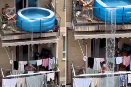 Verano en casa: ¿Confía mucho en la resistencia de su balcón o es un montaje de IA? (VIDEO)
