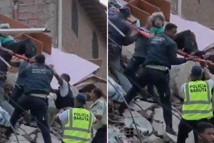 VIDEO: La impactante escena de un rescate tras el doble terremoto en Venezuela
