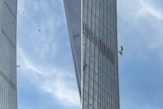 VIDEO: Avioneta se estrella contra un rascacielos en Pekín