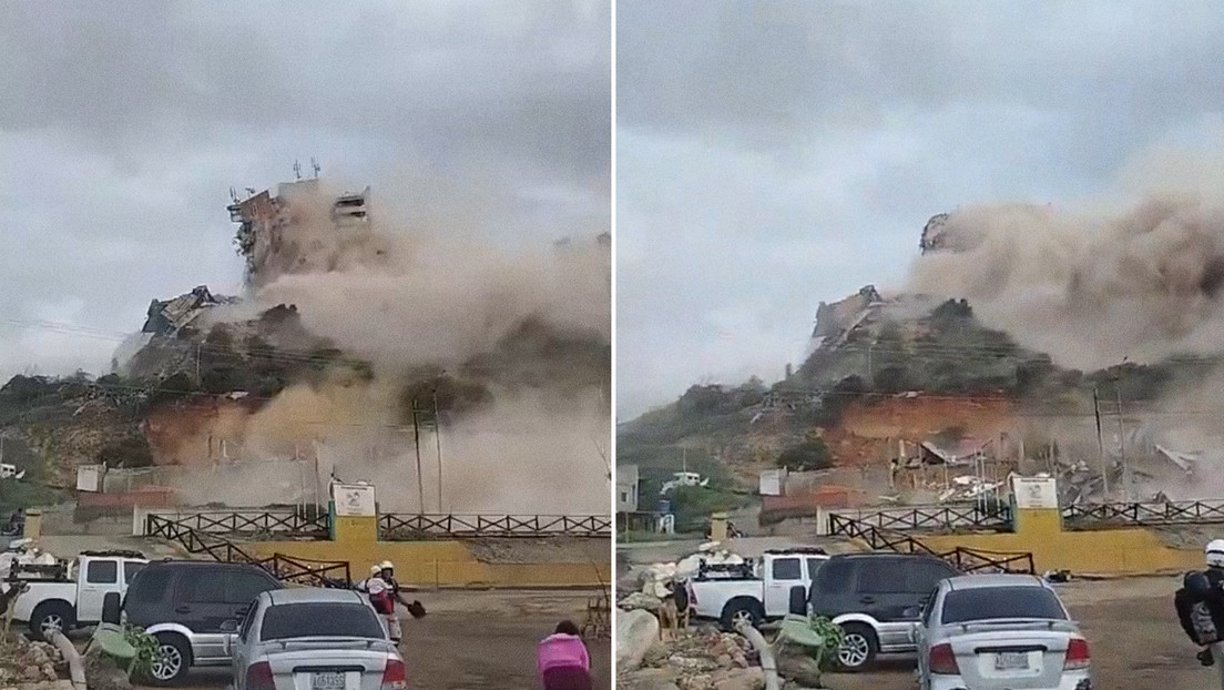 VIDEO: El momento exacto del catastrófico colapso de un edificio en Venezuela tras los terremotos