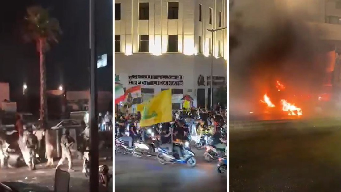 VIDEOS: Protestas masivas en el Líbano contra el acuerdo con Israel derivan en enfrentamientos con fuerzas del orden