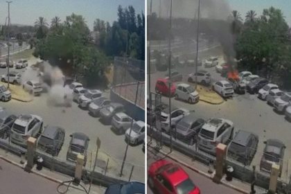 VIDEO: Potente explosión de un vehículo en una ciudad de Israel