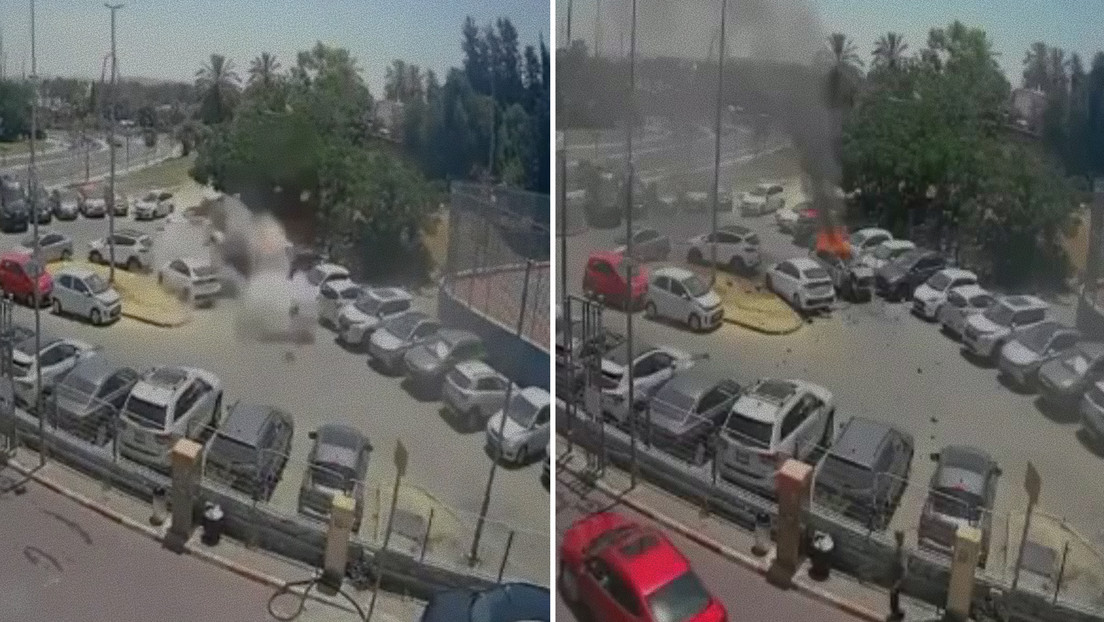 VIDEO: Potente explosión de un vehículo en una ciudad de Israel