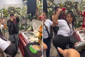 VIDEO: Mujer despide a su difunto esposo al ritmo de reguetón