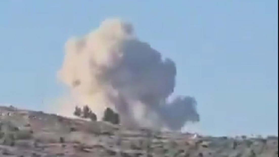VIDEO: Momento del impacto de un proyectil sobre un asentamiento israelí