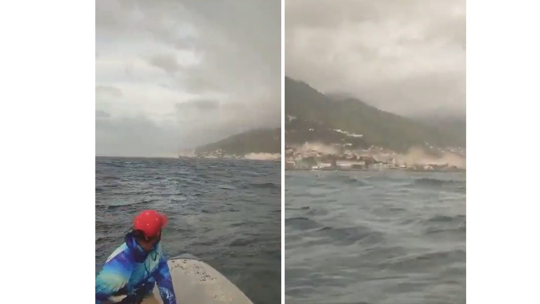 VIDEO: Pescadores viven en el mar el momento del terremoto en Venezuela
