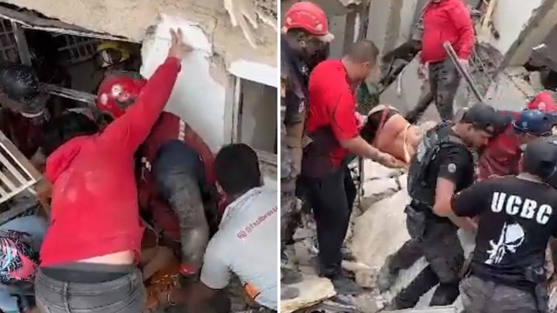 VIDEO: El conmovedor rescate de una niña tras varias horas bajo los escombros de un edificio