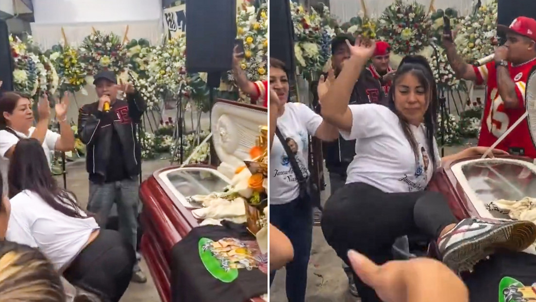 VIDEO: Mujer despide a su difunto esposo al ritmo de reguetón