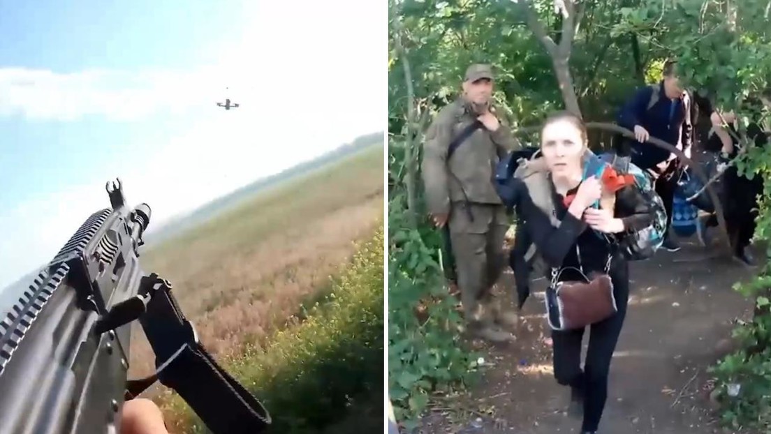 VIDEO: Héroe ruso atrae el fuego de un dron ucraniano hacia sí para salvar a civiles