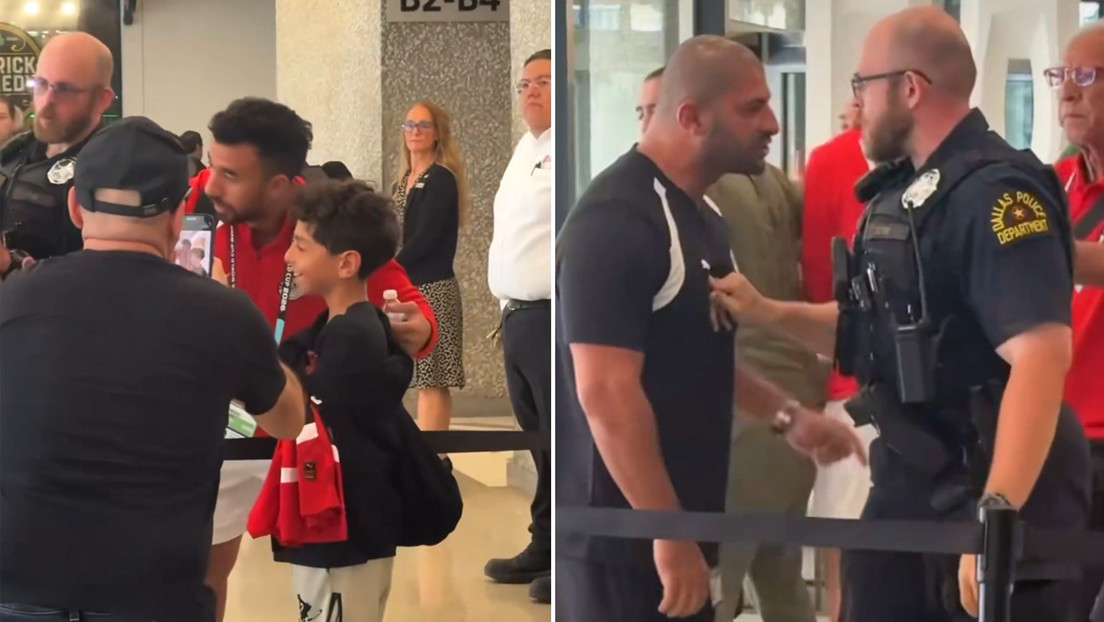 "¡Atrás! ¡Atrás!": Policía de EE.UU. forcejea con un directivo de la selección de Egipto (VIDEO)