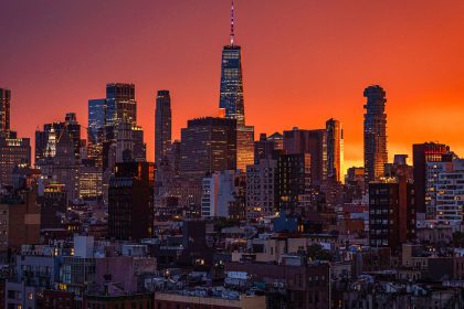 Espectacular atardecer sorprende a Nueva York en la víspera del 250.º aniversario de la independencia (VIDEOS)
