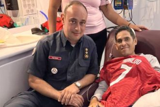 Vigilante venezolano que sobrevivió siete días bajo los escombros recibe una camiseta firmada por Cristiano Ronaldo (FOTOS)