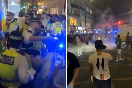 VIDEO: La derrota de Marruecos desata choques en Londres y moviliza a la Policía antidisturbios
