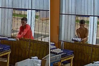VIDEO: Un ladrón improvisa una maniobra con una escoba para llevarse una caja de huevos