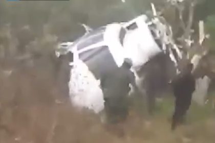 VIDEO: Helicóptero que transportaba a vicepresidenta sufre accidente