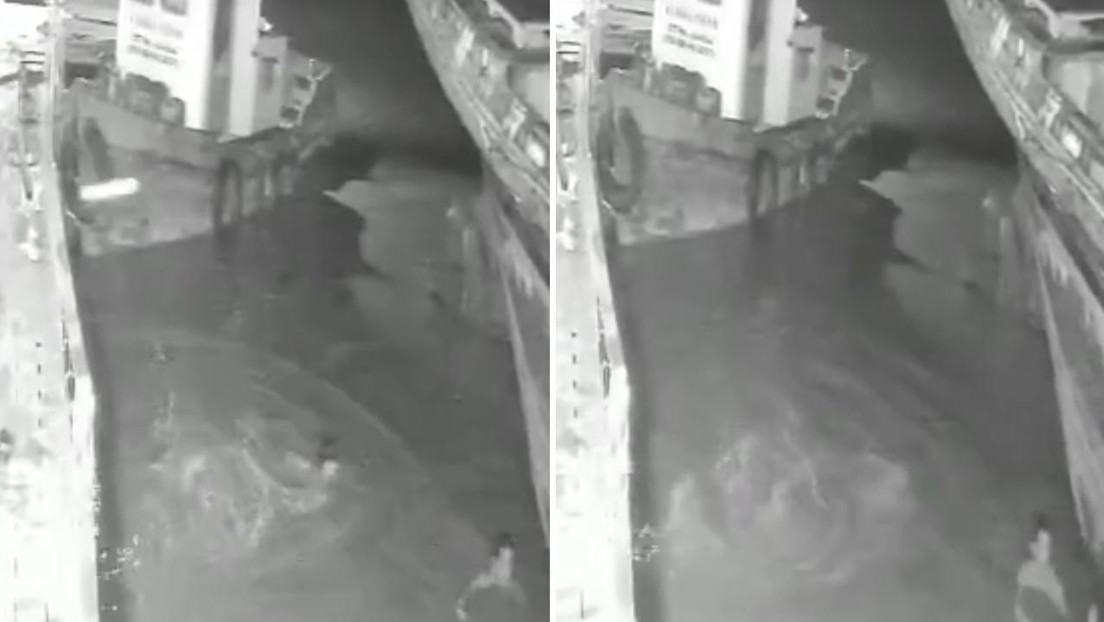 ATERRADOR ATAQUE: cocodrilo atrapa a un hombre en la oscuridad (VIDEO)
