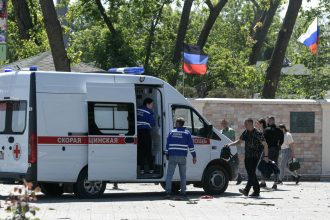 Ucrania ataca un autobús civil en Donbass dejando heridos