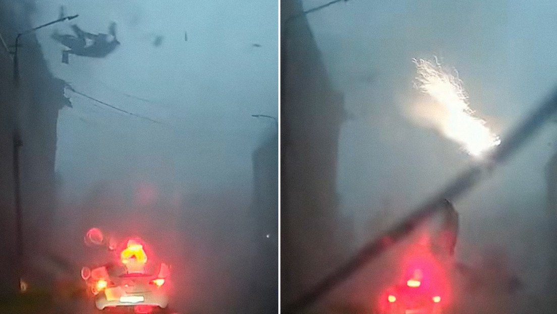 ATERRADOR VIDEO: devastación que deja huracán en una ciudad rusa