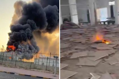 VIDEOS: Arde un centro de entrenamiento militar en Kuwait tras represalias iraníes