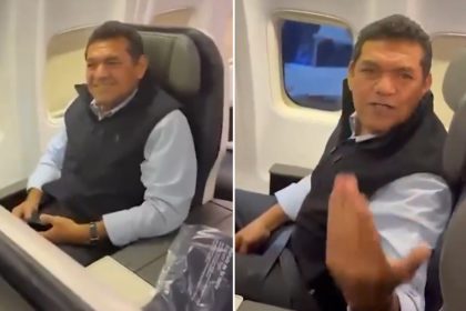 VIDEO: El momento en que un gobernador mexicano es increpado por viajar en primera clase