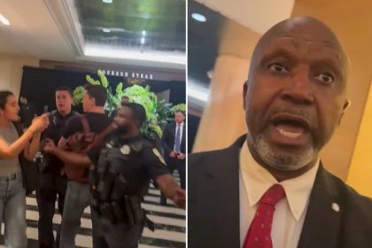 "¡Bibi, no puedes esconderte!": Manifestantes irrumpen en hotel de EE.UU. donde cenaba Netanyahu