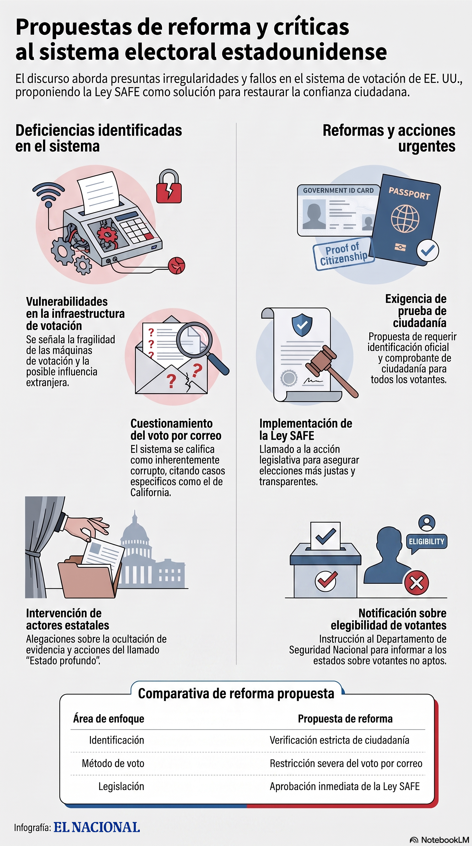 Propuesta de reforma y críticas al sistema electoral estadounidense