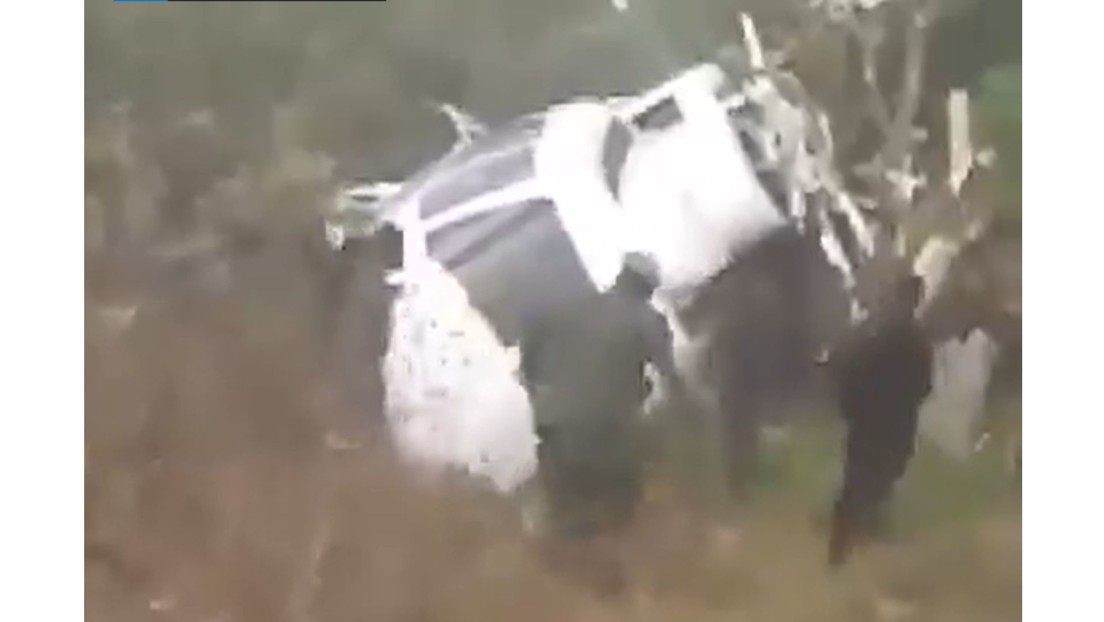 VIDEO: Helicóptero que transportaba a vicepresidenta sufre accidente